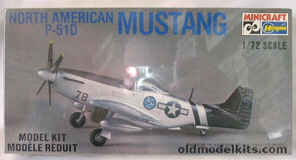 Hasegawa 1/72 North American P-51D Mustang, 1101 plastic model kit